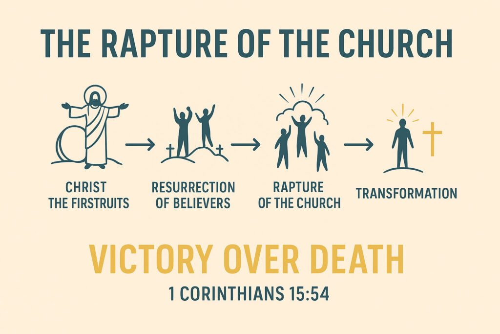 Infographic on the rapture of the church.