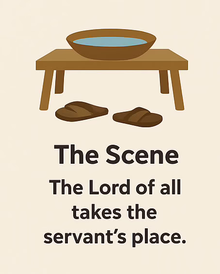 Infographic about why did Jesus wash His disciples feet.