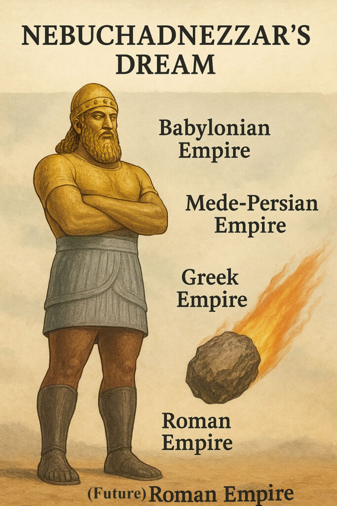 Infographic explaining the Daniel chapter 2 Nebuchadnezzar dream.