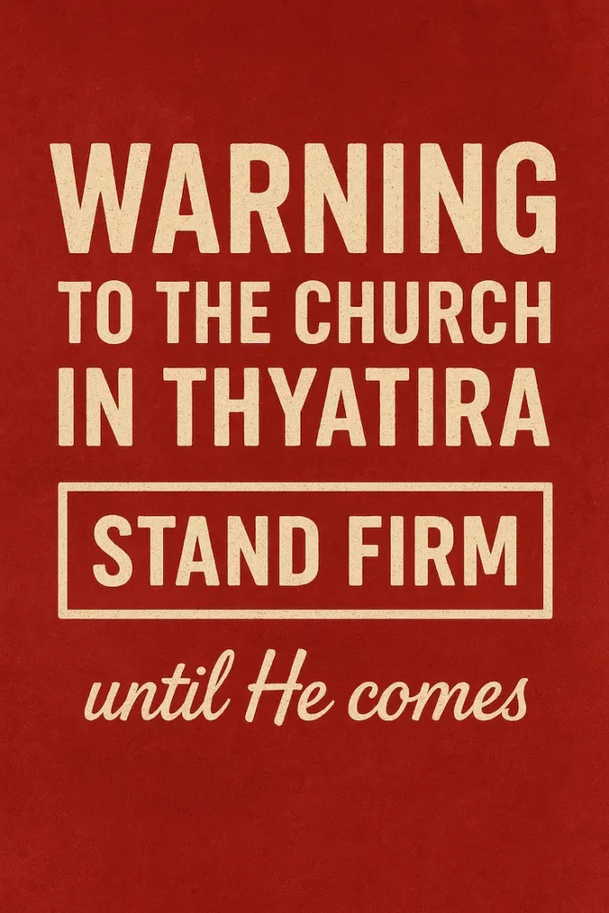 Infographic on the church of Thyatira.