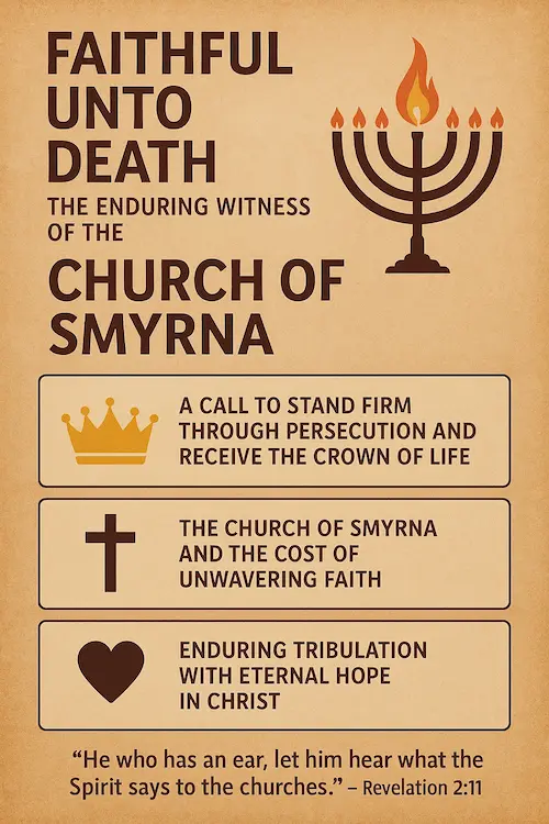 Infographic on the church of Smyrna.