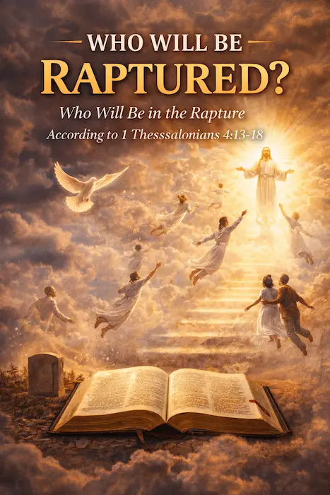 Infographic on who will be raptured in 1 Thessalonians 4.