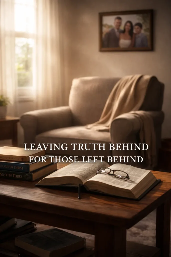 Christian Bible and books left behind after the rapture for those left behind.