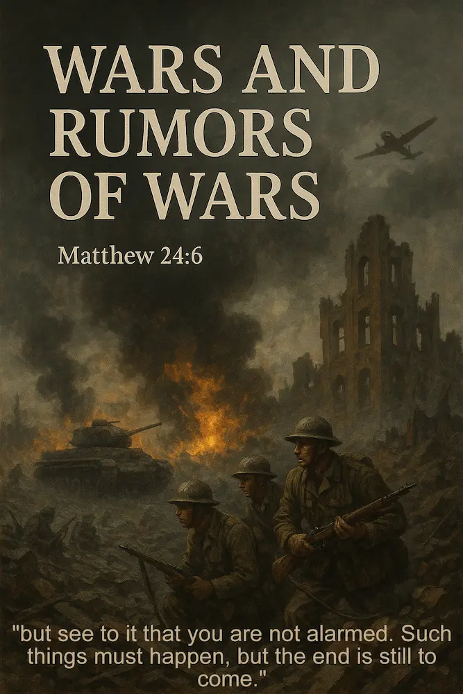 Infographic about wars and rumors of wars in Matthew 24.