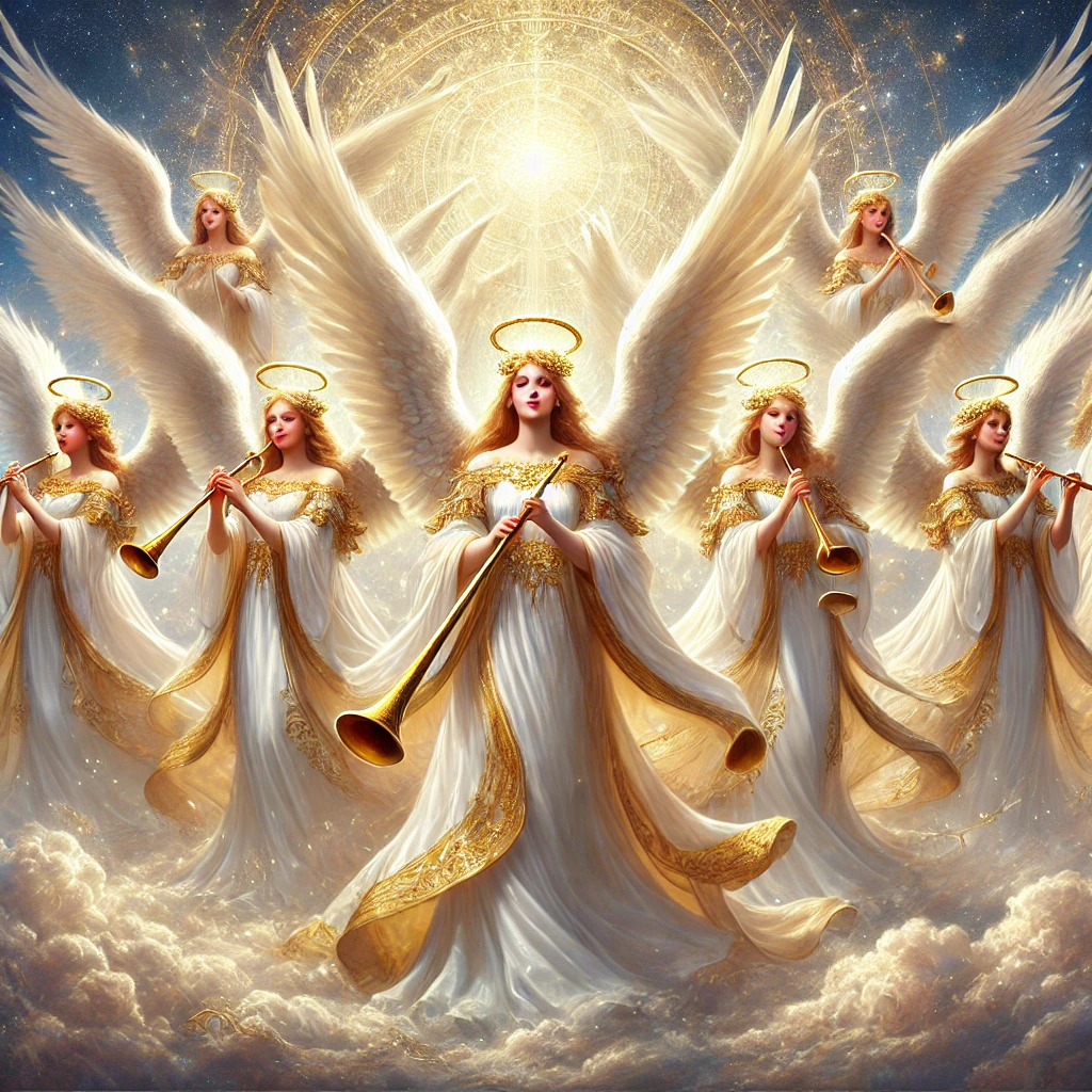 First trumpet judgment of the seven angels and seven trumpets