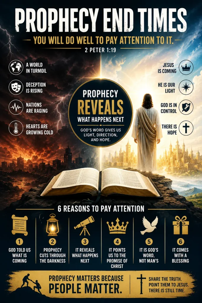 End times prophecy infographic on why it so important to understand prophecy and why it matters today.